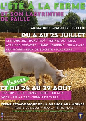 Planning d'Un été à la Ferme 2026 - La Ferté-Alais