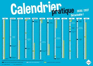 Calendrier pratique Je suis jeune 2026-2027