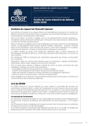 Feuille de route industrie de défense 2026-2030