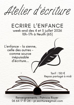 Stage Ecrire L'enfance
