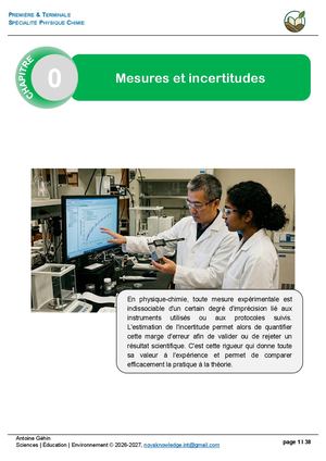Chapitre 0 Mesures Et Incertitudes Complet 2026 27