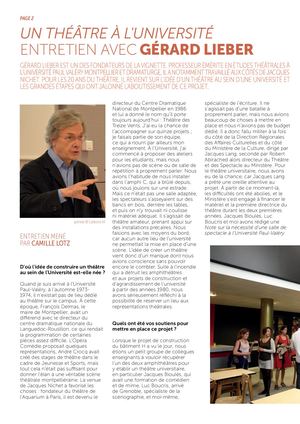 Chroniques Entretien Avec Gérard Lieber