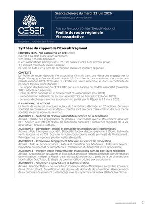Feuille de route régionale Vie associative