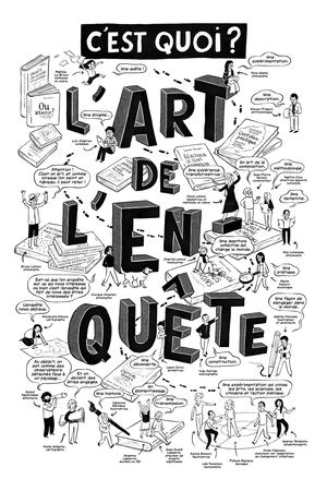 BD L'art de l'enquête par Capucine Barbaud - Collectif Rivage