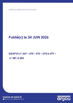 24 Juin 2026 - Arretes Pvs 269 283