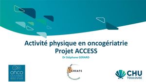 RR Oncogé 26 : Activité Physique Et Oncogériatrie - Stephane Gerard