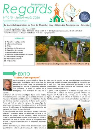 Nouveaux Regards N° 010 Juillet Août 2026 A4