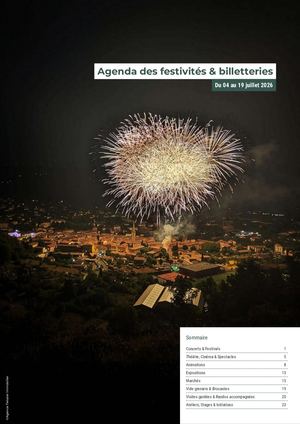 Agenda du 04 au 19 juillet 2026