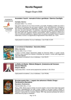 Novità ragazzi Giugno 2026