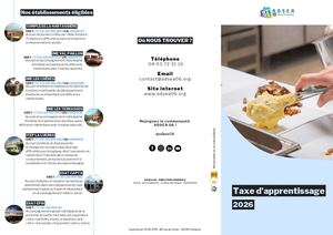 Brochure Taxe D'apprentissage 2026 - Adsea 06
