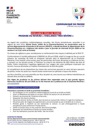 Cp Risque D'incendie Très Sévère