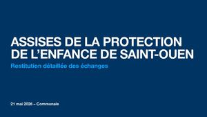 Assises De La Protection De L'enfant À Saint Ouen
