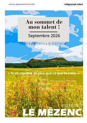 Livret De Dépassement De Soi 2026