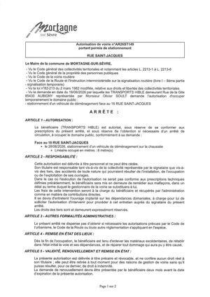 Ar26st149 Av Portant Permis De Stationnement Rue St Jacques 28 08 2026
