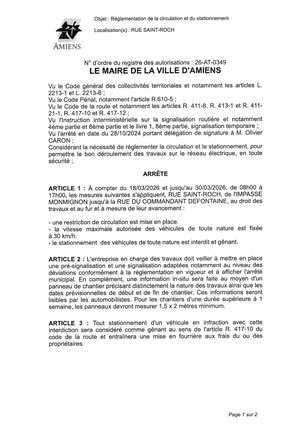 26 At 0349 Reg Circu Et Statiorue Saint Roch Du 18 03 26 Au 30 03 26 De 8h A 17h