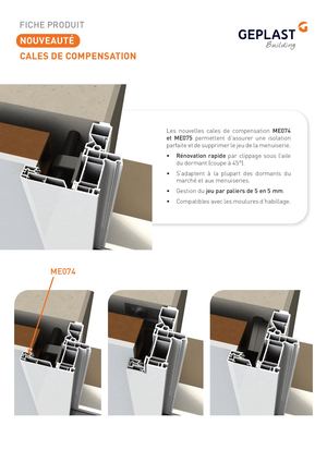 Fiche Produit Cales De Compensation