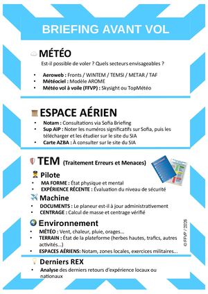 Briefing Avant Vol V3
