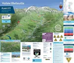 Plan pistes DH et Enduro VDB - Été 2026