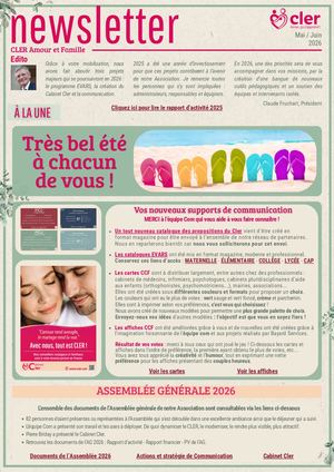 Newsletter CLER Mai Juin 2026