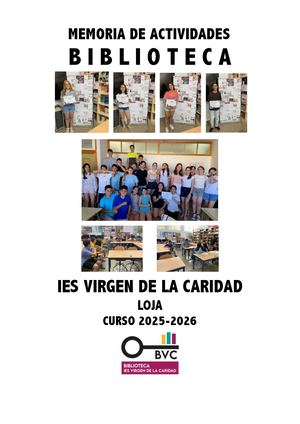 Memoria De Actividades Biblioteca 2025 26 Compressed