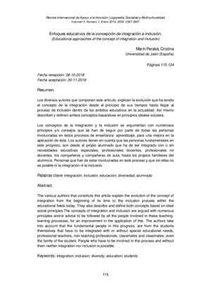 Enfoques Educativos De La Concepcion De Integracion (1)