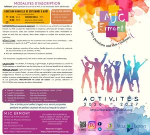 Brochure Mjc Ermont 2026 2027