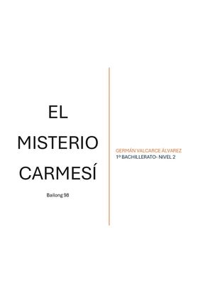 El Misterio Carmesí