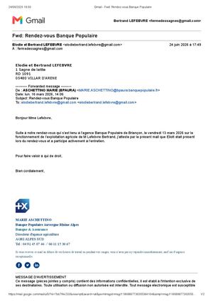 Gmail Fwd Rendez Vous Banque Populaire
