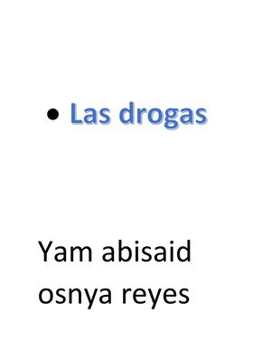 Las Drogas Yam Abisaid
