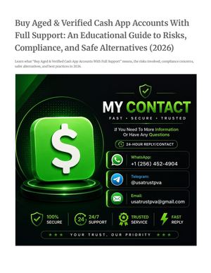 Buy Aged & Verified Cash App Accounts With Full Support