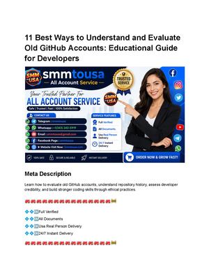B Uy Verified Old Git Hub Accounts In Usa Safely