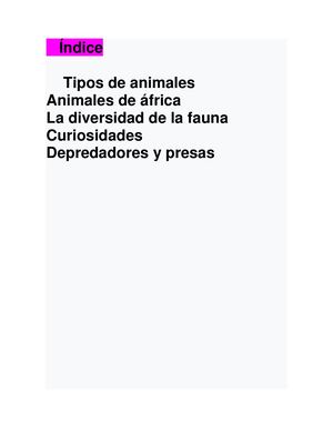 animales de africa