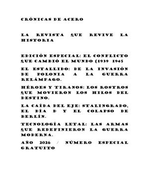 Crónicas De Acero Revista 2501