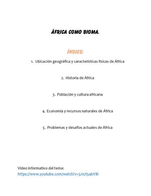 ÁFrica Como Bioma