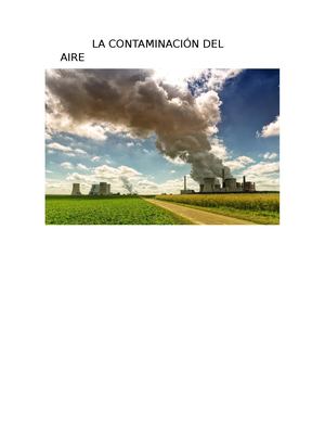 La Contaminación Del Aire