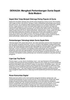 Sepak Bola Dewa234
