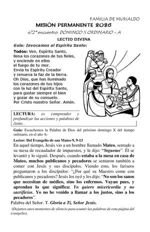 472 Domingo X Ordinario A
