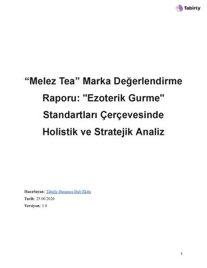 Melez Tea Marka İnceleme Raporu