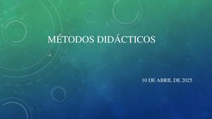 Métodos Didácticos