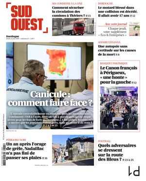 Sud Ouest Jeudi 25 Juin