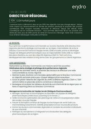 Directeur Régional