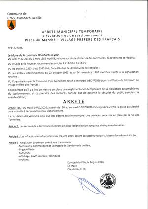 Arrêté 115 2026