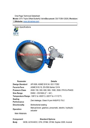 Triple Offset Butterfly Valve Guide