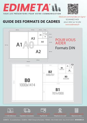 Guide des formats de cadres
