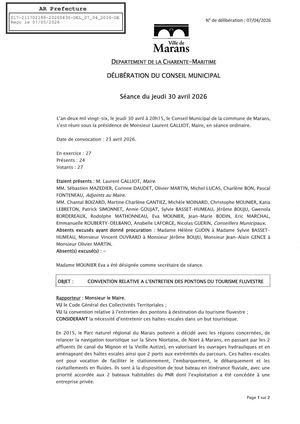 2026 04 30 DELIB Conseil Municipal