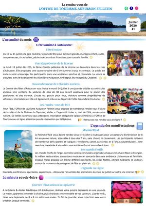 Newsletter Juillet 2026 #1