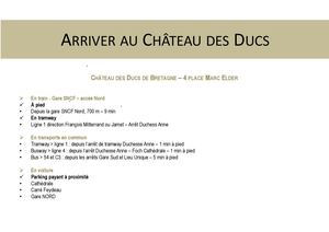 Accéder Au Chateau Des Ducs