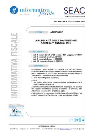 La Pubblicità Delle Sovvenzioni E Contributi Pubblici 2025