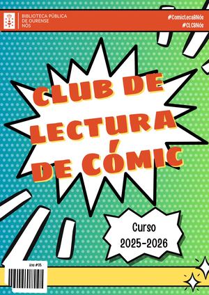 CLUB DE LECTURA DE CÓMIC 2025-26