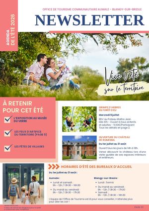 Newsletter De L'été 2026